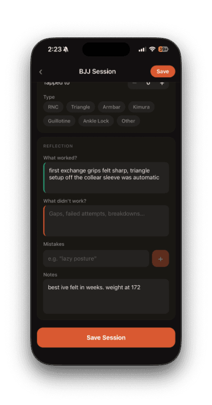 Forge session form